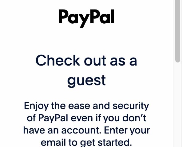 PayPals gæstekøb: Check out as a guest